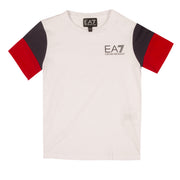 EA7 T-Shirt Colorblock Bimbo White 3LBT65BJ02Z 1100WHITE 