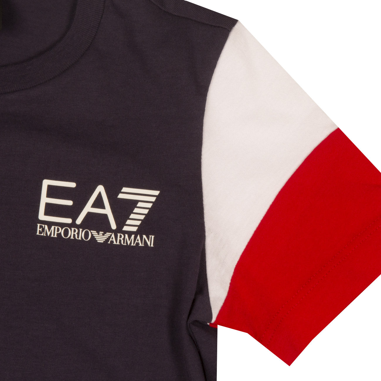 EA7 T-Shirt Colorblock Bimbo Mood Indigo 3LBT65BJ02Z 1547MOOD INDIGO 