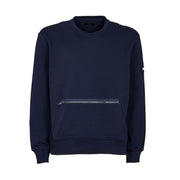 FAY Felpa Con Zip Tasca Marsupio Uomo Navy NJMB5441430UCZ U807NAVY 