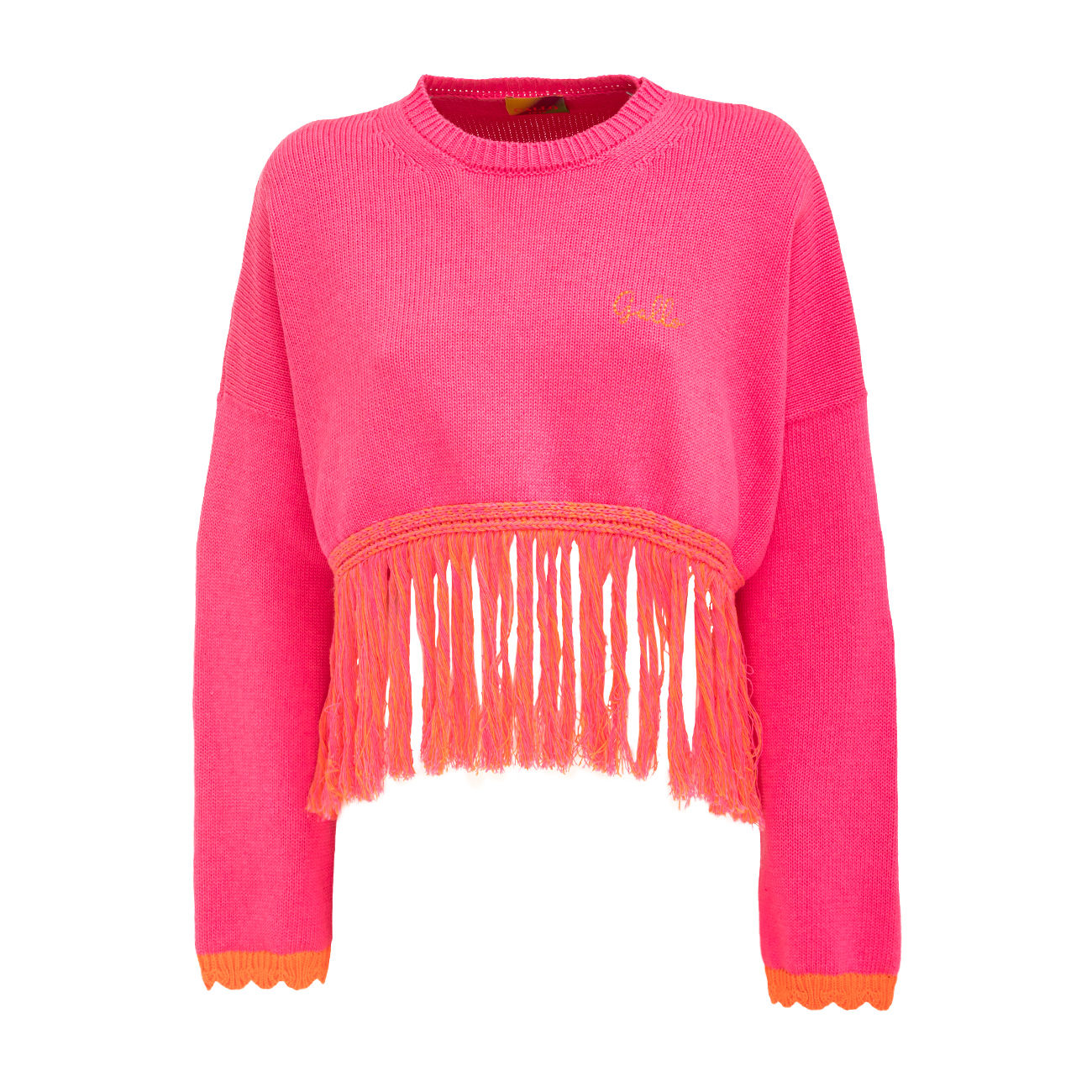 GIADA BENINCASA Pull Cropped Con Frange Donna Ibisco GIADA/AP513107 11816IBISCO 