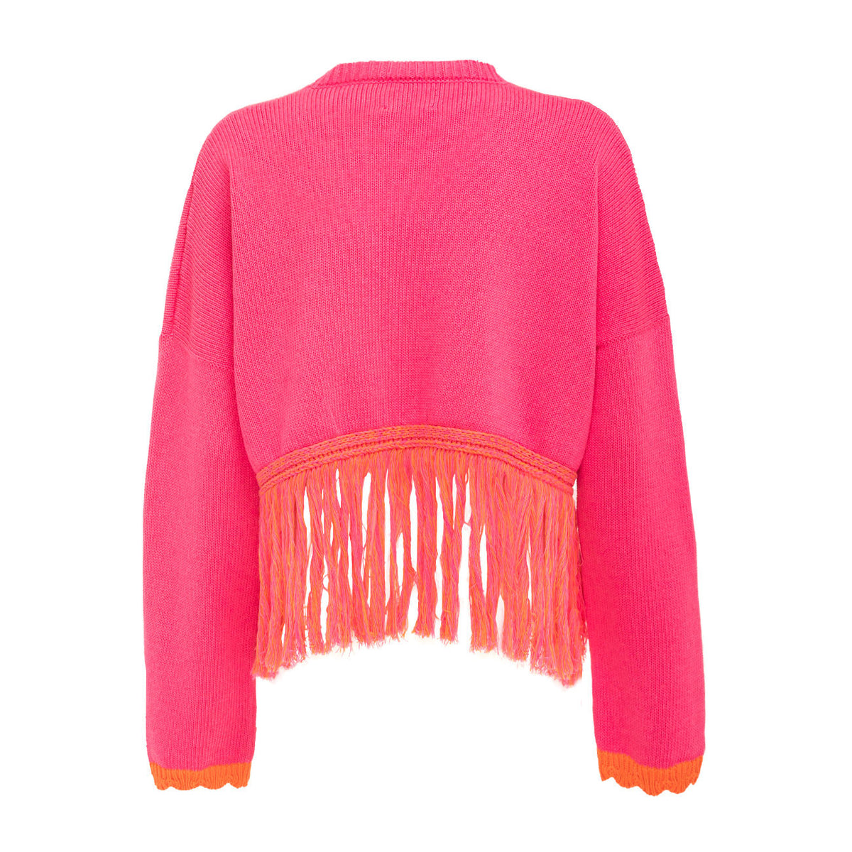 GIADA BENINCASA Pull Cropped Con Frange Donna Ibisco GIADA/AP513107 11816IBISCO 