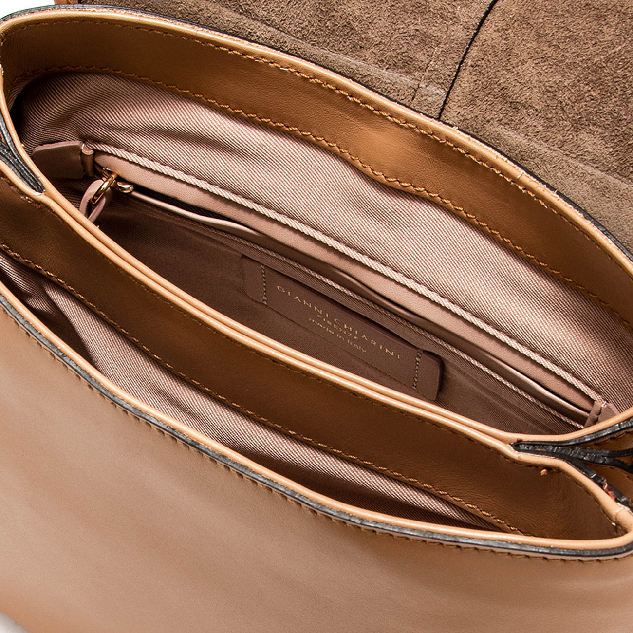 GIANNI CHIARINI Borsa A Spalla Helena Round In Pelle Donna Nature BS9666HGL/PGLF 0422NATURE 
