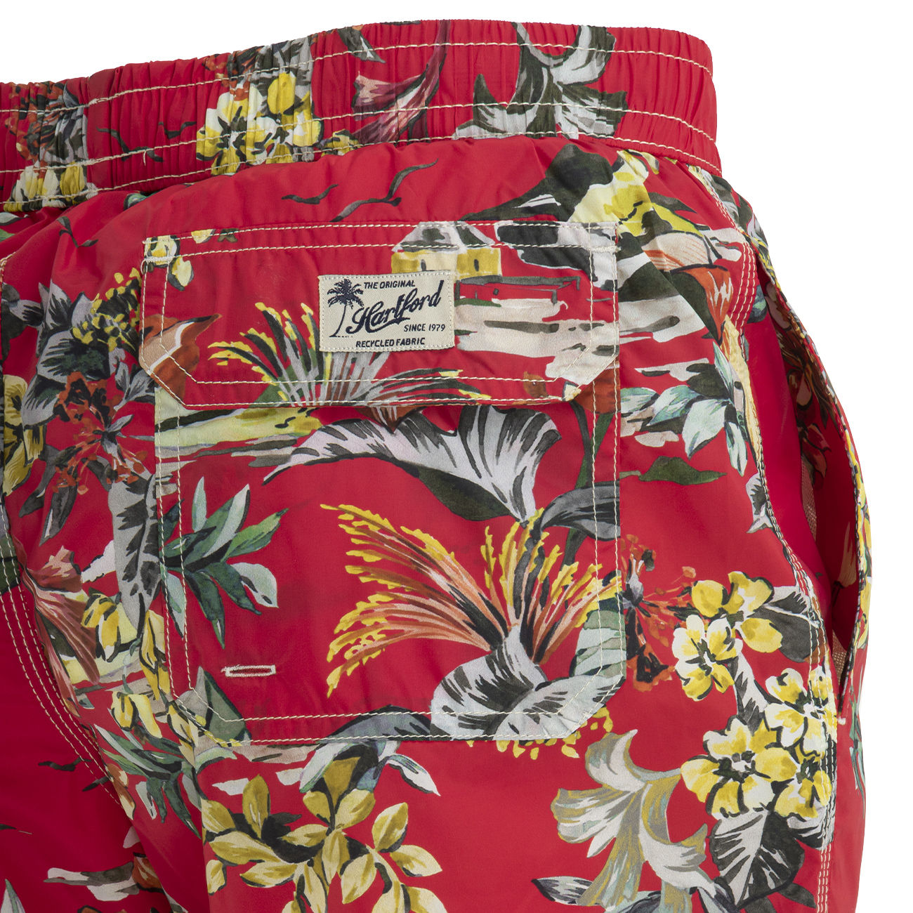 HARTFORD Boxer Mare Con Stampa Uomo Rosso HF/AX30214 03ROSSO 