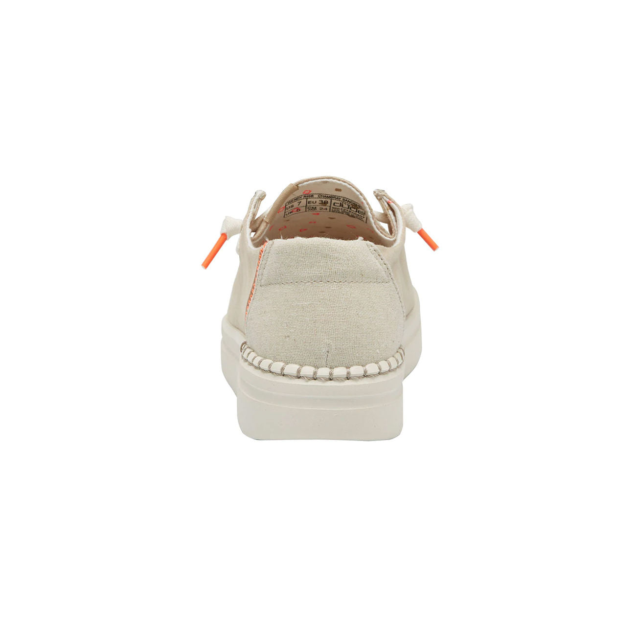 HEY DUDE Mocassini Wendy Rise Donna Chambray Sandshell 12194 0407CHAMBRAYSANDSHELL 