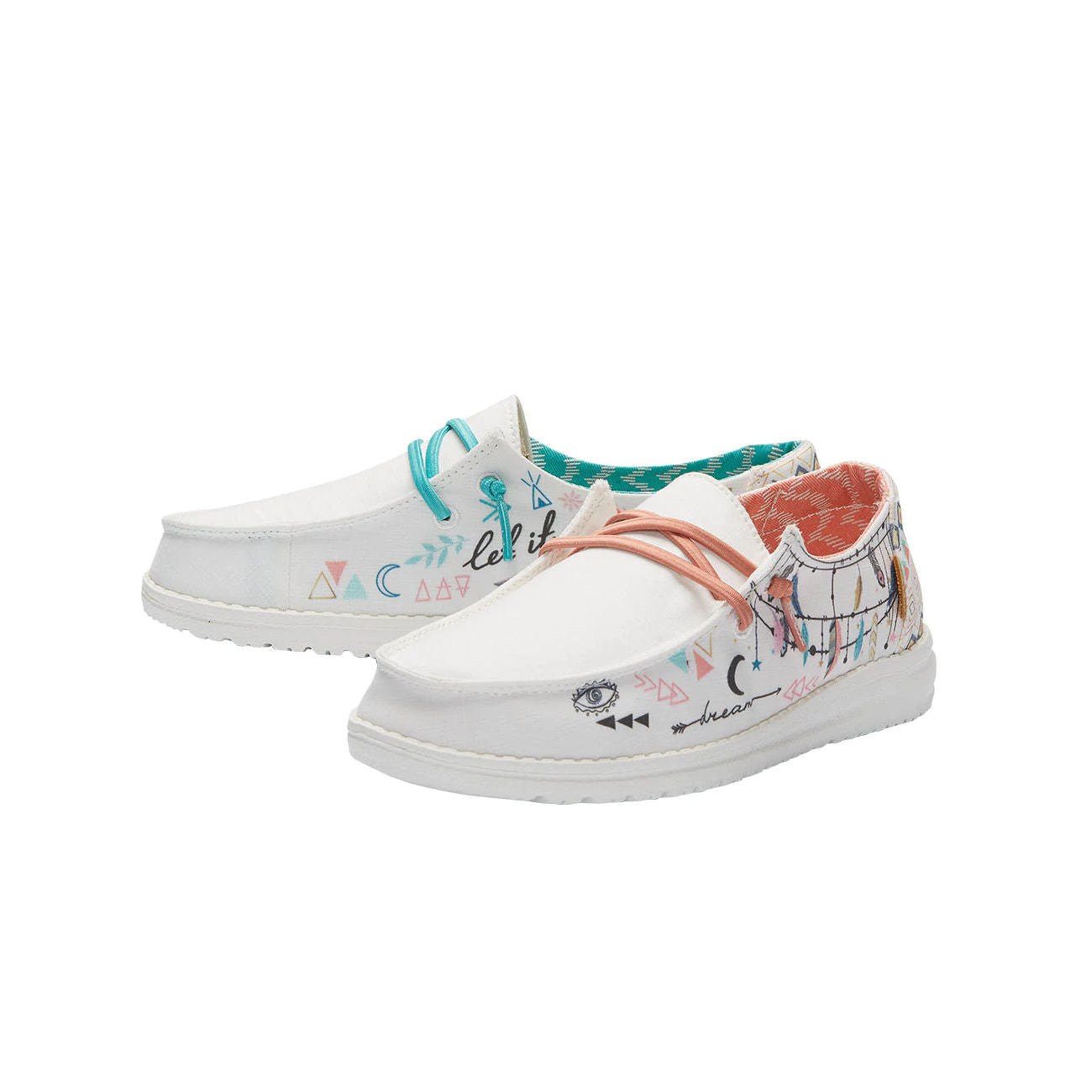 HEY DUDE Mocassini Wally Youth Bambino Doodle Boho 13012 0171DOODLEBOHO 