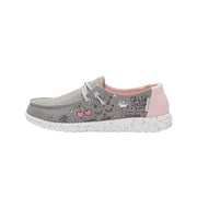 HEY DUDE Mocassini Wally Youth Bambino Doodle Grey 13012 3167DOODLEGREY 