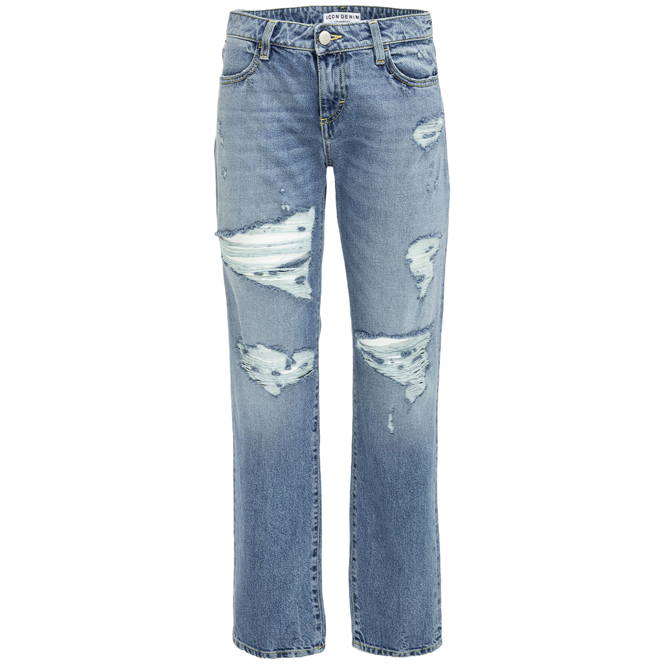 ICON DENIM L.A. Jeans Georgia Gamba Dritta Vita Bassa Donna Denim Medio ICOND/GEORGIA ID507DENIMMEDIO 