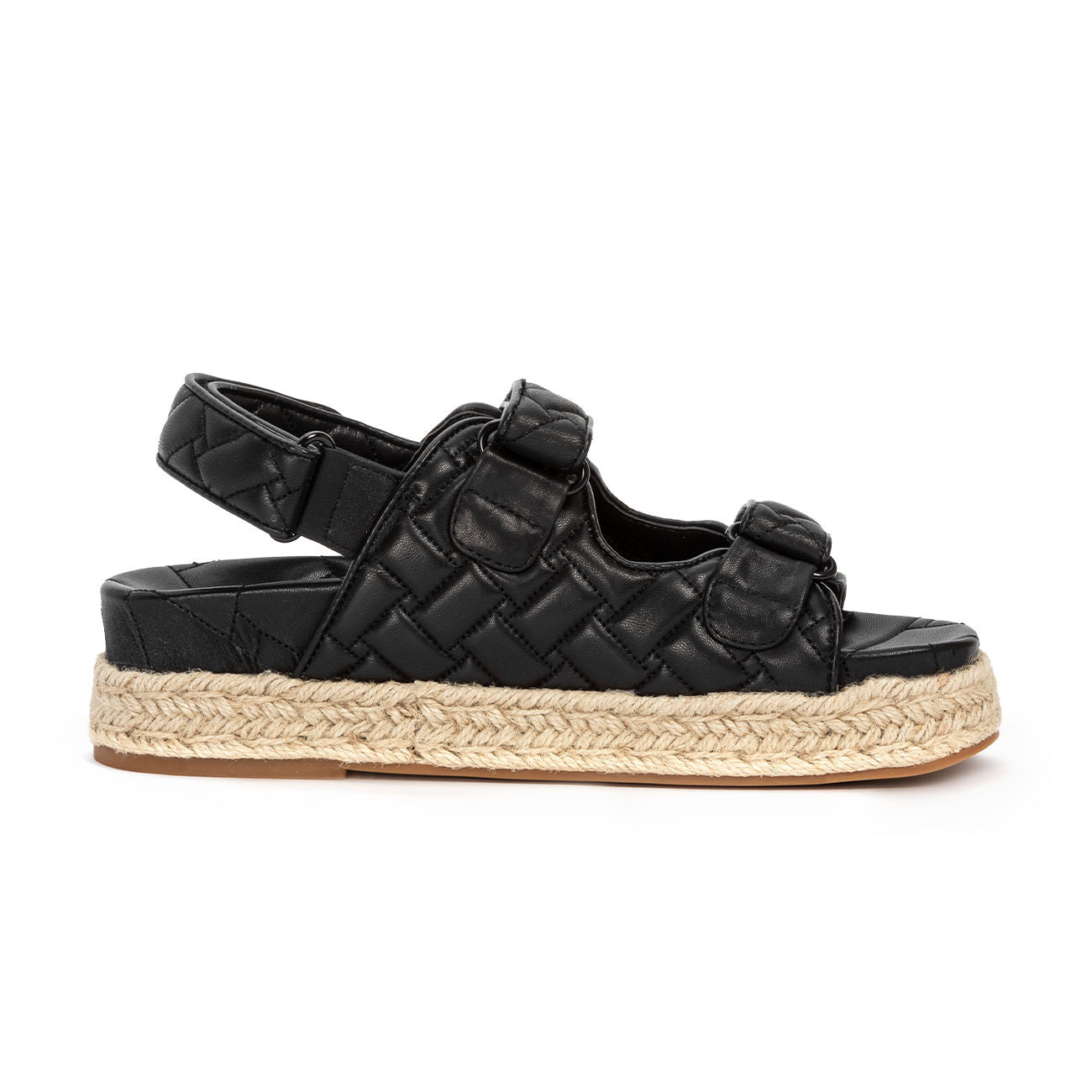 KURT GEIGER Sandali In Pelle Intrecciata E Rafia Donna Nero KG/KGS8878200109/00 NERO 