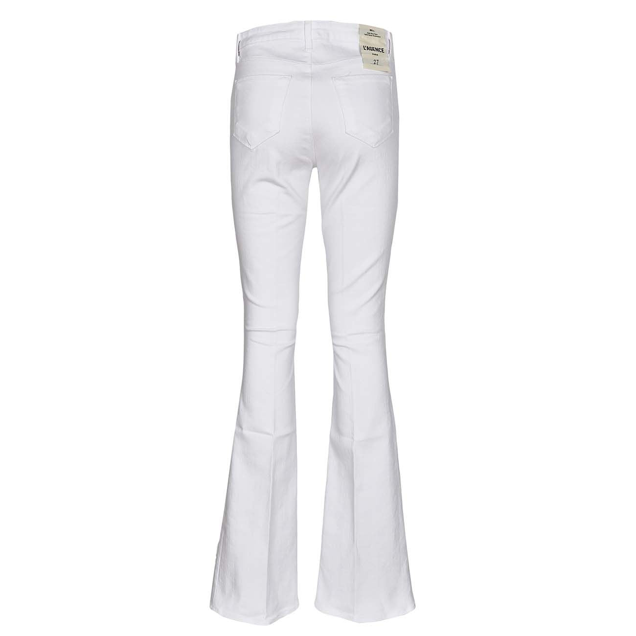 L'AGENCE Jeans A Zampa Bell Donna Bianco 2531KBO BLACBIANCO 