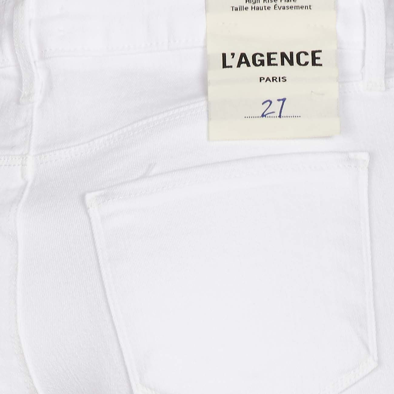 L'AGENCE Jeans A Zampa Bell Donna Bianco 2531KBO BLACBIANCO 