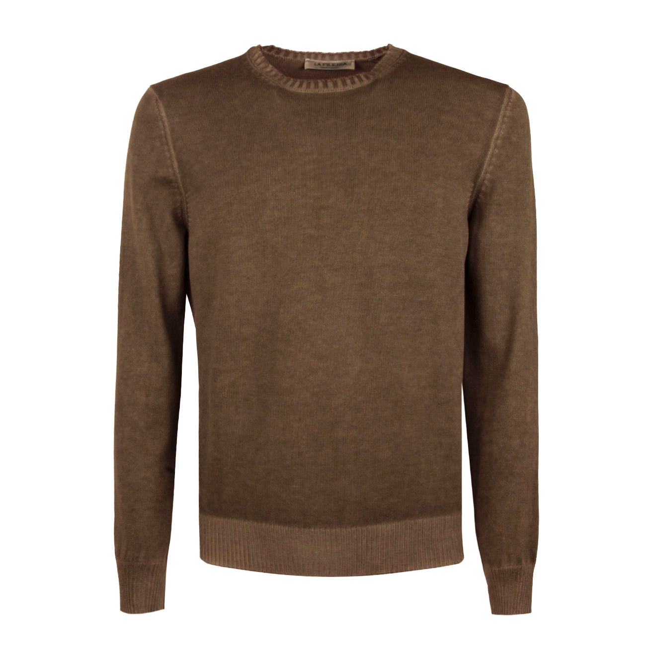 LA FILERIA Pullover Tinto In Capo Uomo Tabacco 23107/18165 160 TABACCO 