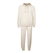 LA FILERIA Tuta In Felpa Uomo Offwhite 57160/23202 001 OFFWHITE 