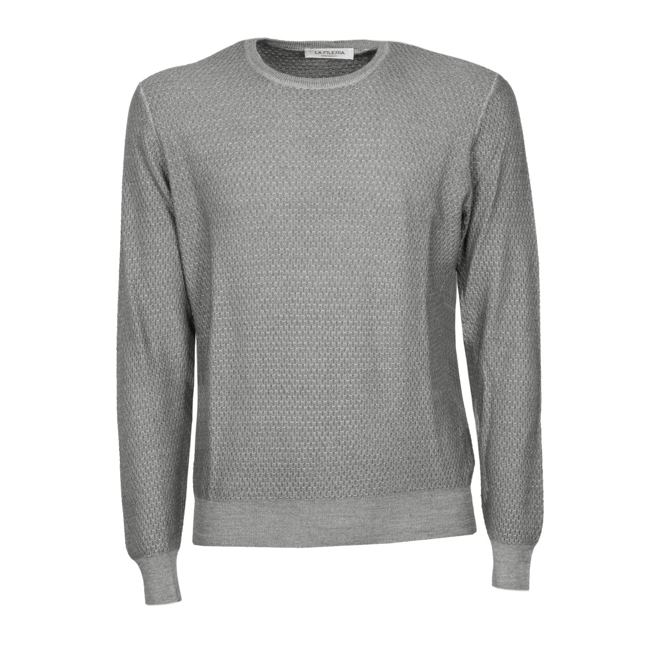 LA FILERIA Pull In Lana Uomo Ghiaccio 57186/28413 101 GHIACCIO 
