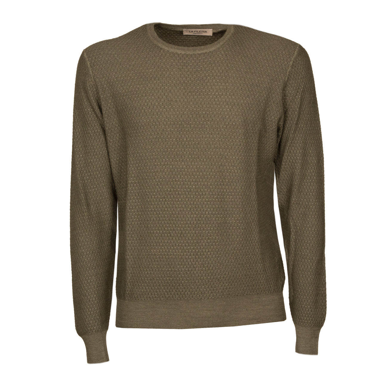LA FILERIA Pull In Lana Uomo Verde 57186/28413 468 VERDE 