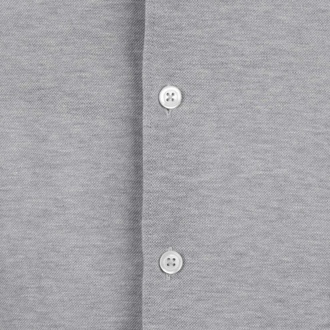 LA FILERIA Camicia Piquet Uomo Grigio Chiaro 60120/81402 800 GRIGIO CHIARO 