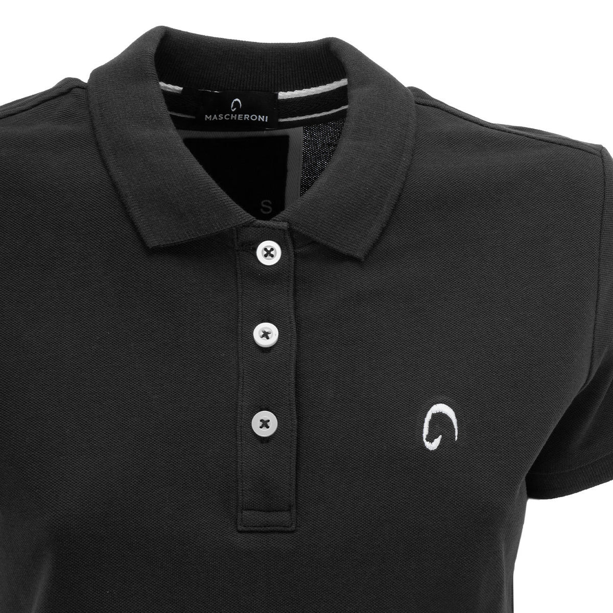 MASCHERONI SPORTSWEAR Polo Vintage Donna Charcoal MASCHERONI/KV2207 CHARCOAL 
