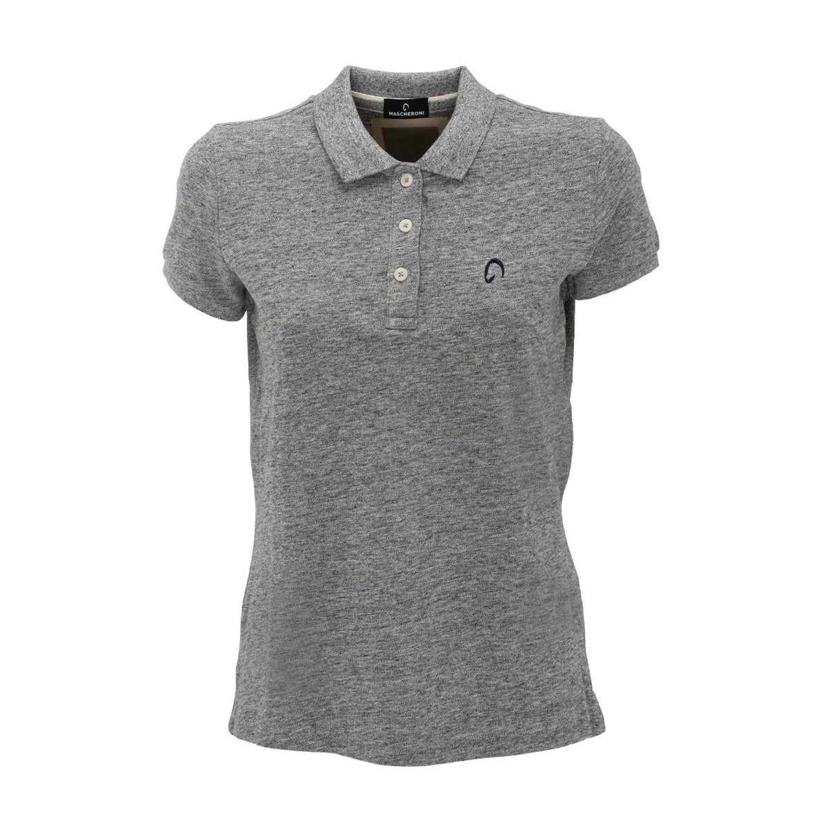 MASCHERONI SPORTSWEAR Polo Vintage Donna Slub Grey Heather MASCHERONI/KV2207 SLUBGREYHEATHER 