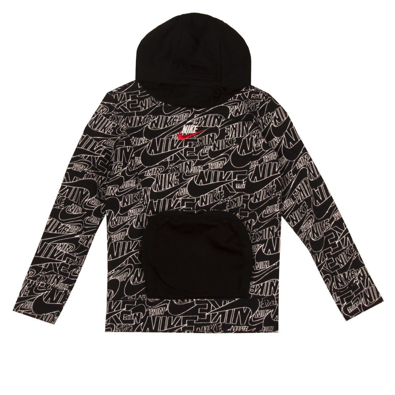 NIKE Felpa Logo All Over Bimbo Black NK/86J057 023BLACK 