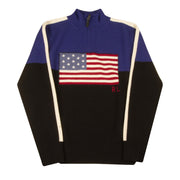 POLO RALPH LAUREN Lupetto In Lana Bimbo Black Royal 323670022 001 BLACK/ROYAL 