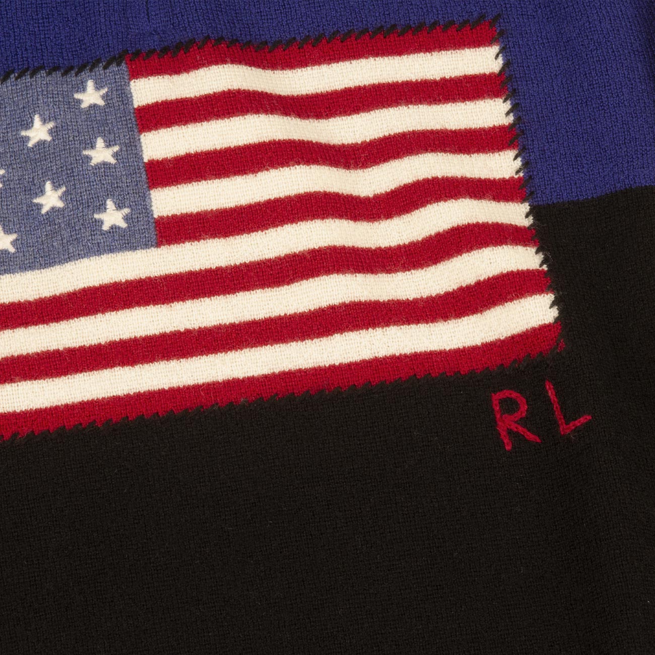 POLO RALPH LAUREN Lupetto In Lana Bimbo Black Royal 323670022 001 BLACK/ROYAL 