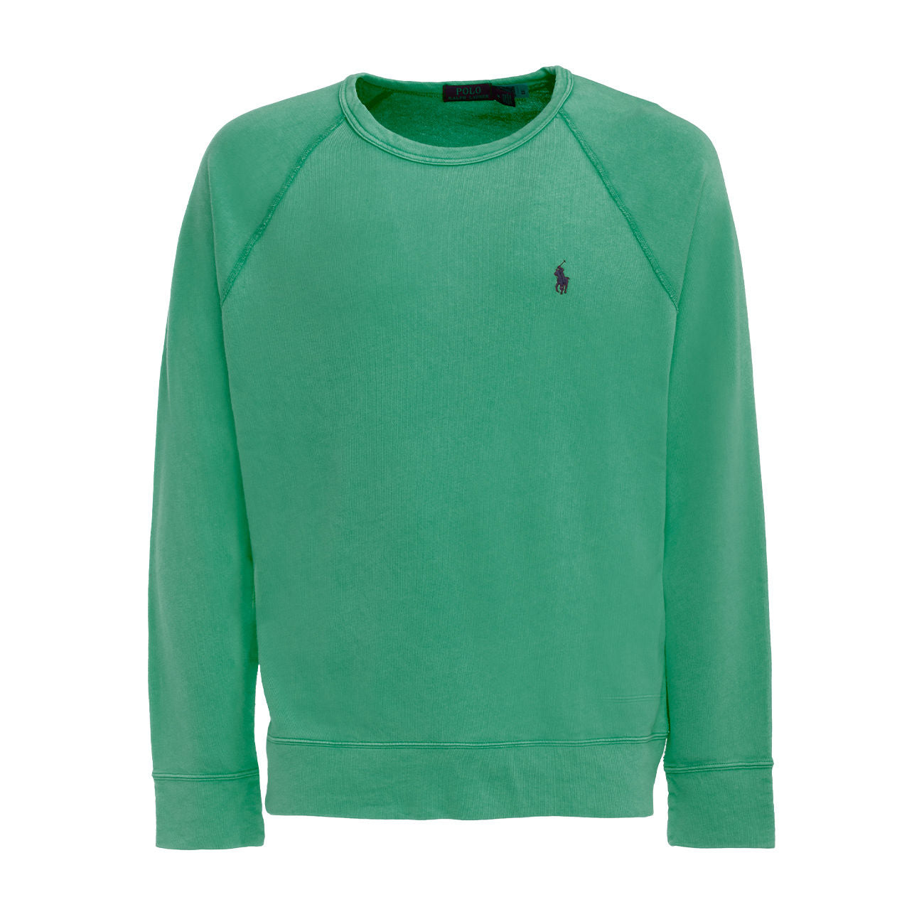 POLO RALPH LAUREN Felpa Girocollo In Cotone Garzato Uomo Green 710644952 037 GREEN 