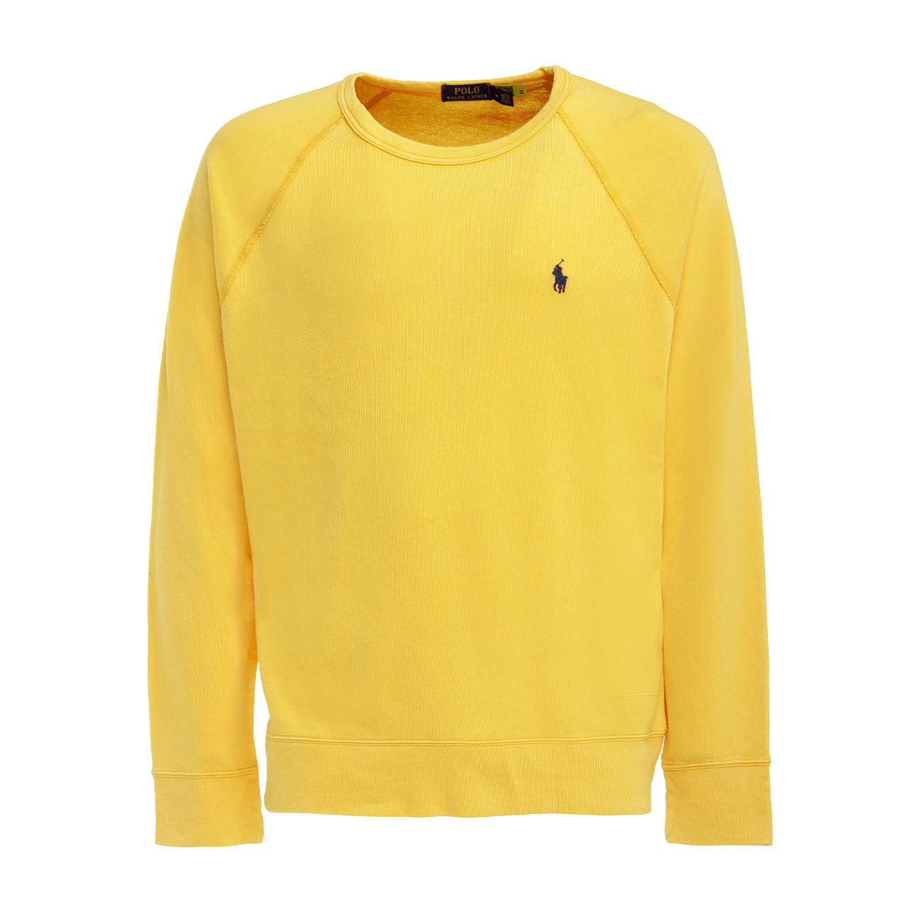 POLO RALPH LAUREN Felpa Girocollo In Cotone Garzato Uomo Yellow 710644952 039 YELLOW 