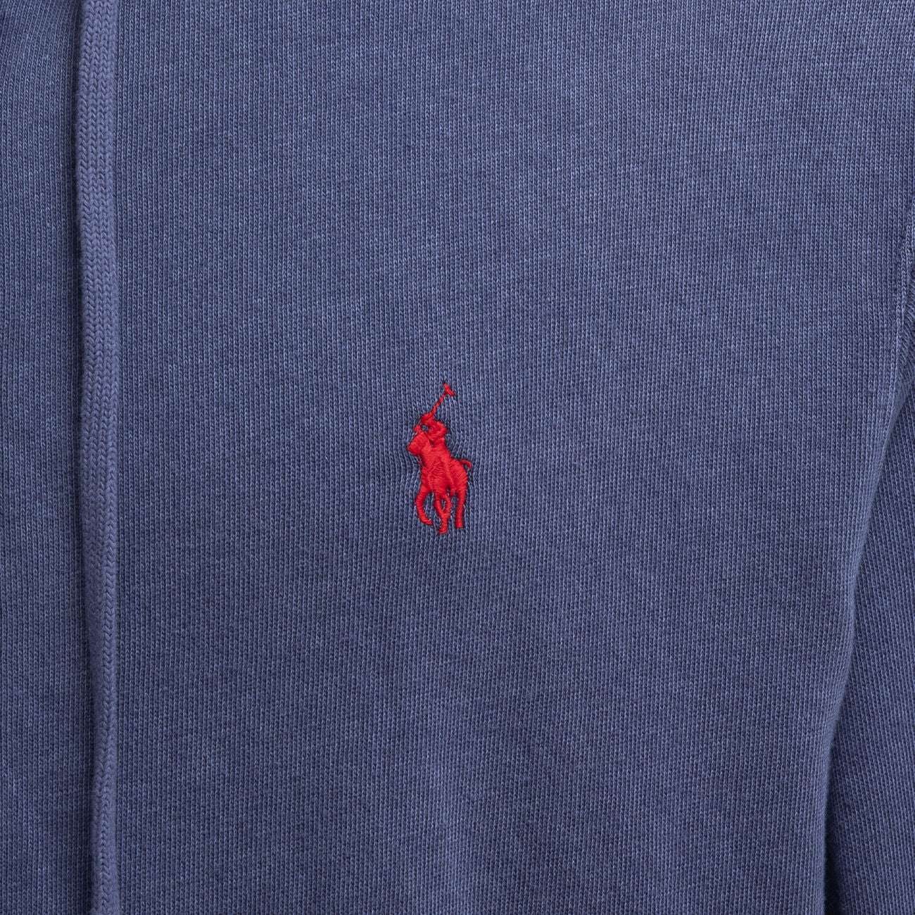 POLO RALPH LAUREN Felpa In Cotone Garzato Con Cappuccio Uomo Light Navy 710706348 008 LIGHT NAVY 