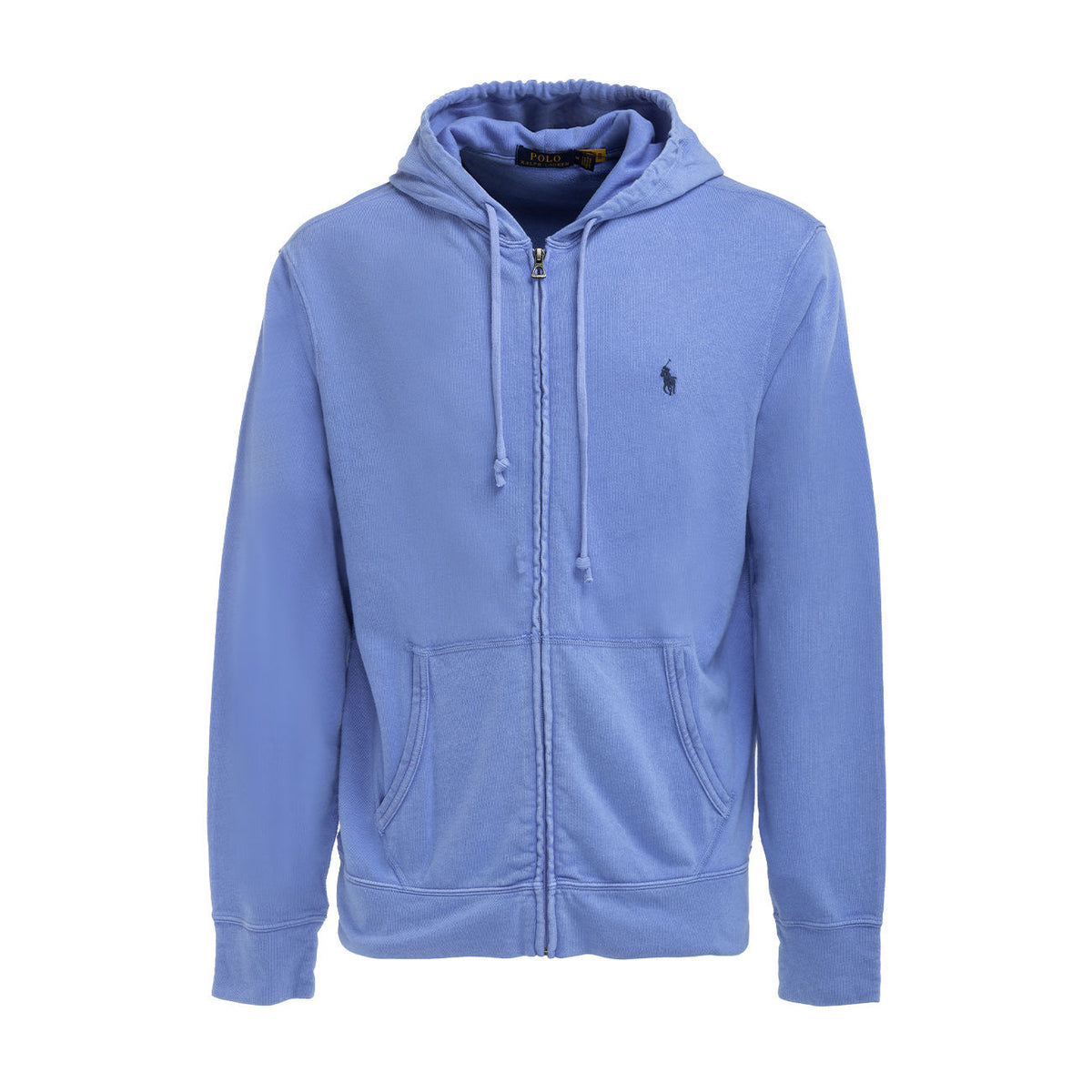 POLO RALPH LAUREN Felpa In Cotone Garzato Con Cappuccio Uomo Bis Blue 710706348 009 HRBISBLU 