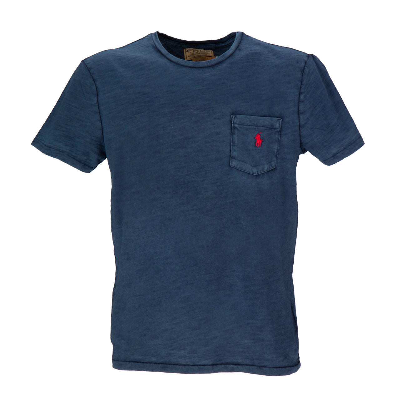 POLO RALPH LAUREN T-Shirt Delave' Custom Slim Con Taschino Uomo Navy 710795137 003 NAVY 