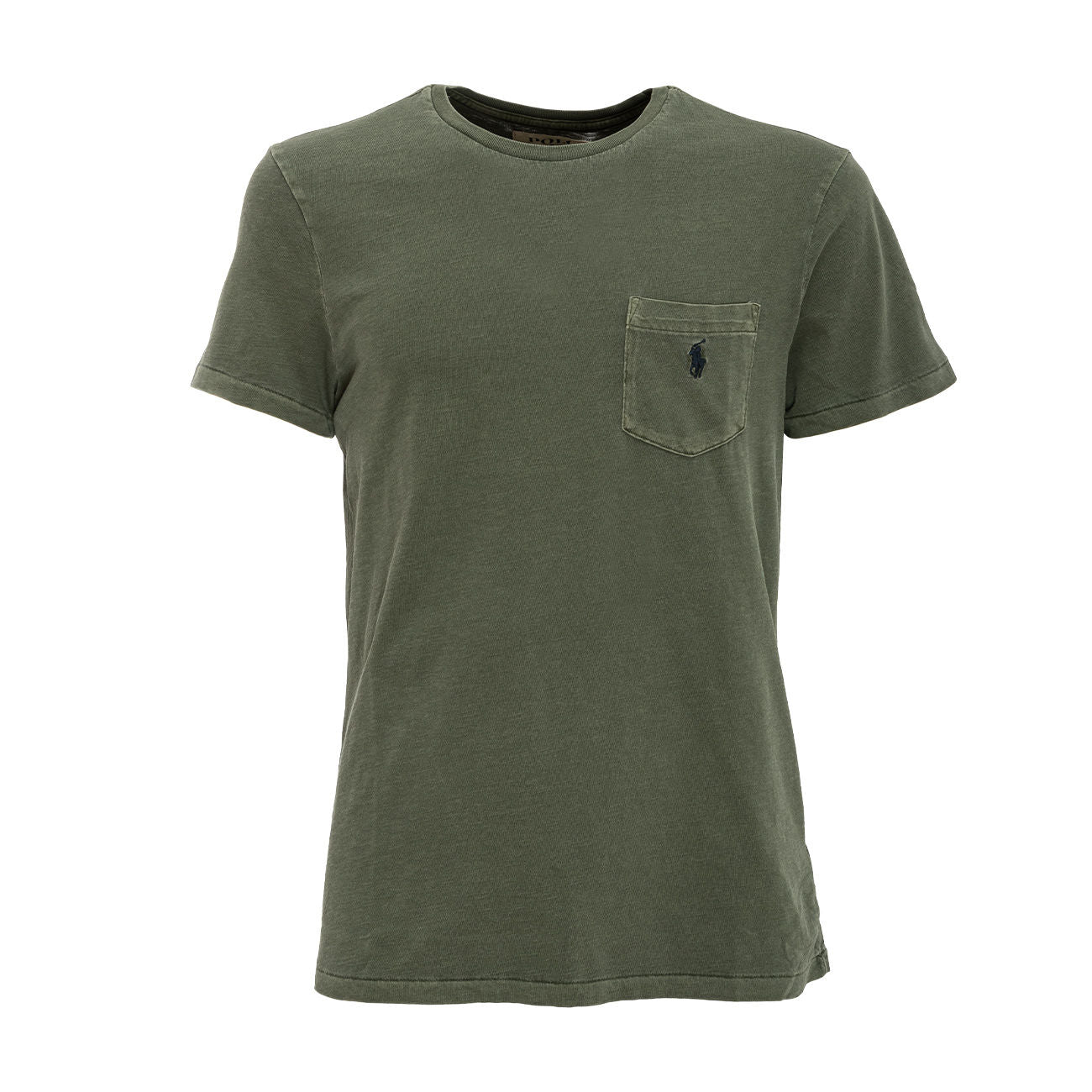 POLO RALPH LAUREN T-Shirt Delave' Custom Slim Con Taschino Uomo Olive 710795137 029 OLIVE 