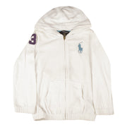 POLO RALPH LAUREN Felpa Spugna Big Pony Bimba Bianco H10KTL08-B8244 A1000 WHITE 
