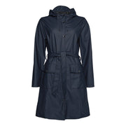 RAINS Trench Curve Slim Con Cintura Unisex Navy 18130 NAVNAVY 