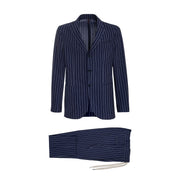 SANTANIELLO Abito In Lana Gessato Uomo Blu SANTANIELLO/E3167B 78BBLU 