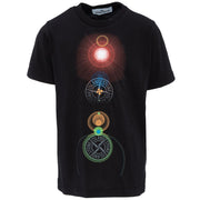 STONE ISLAND T-Shirt Con Scritta In Cotone Kids Nero ST/21056 V0029NERO 