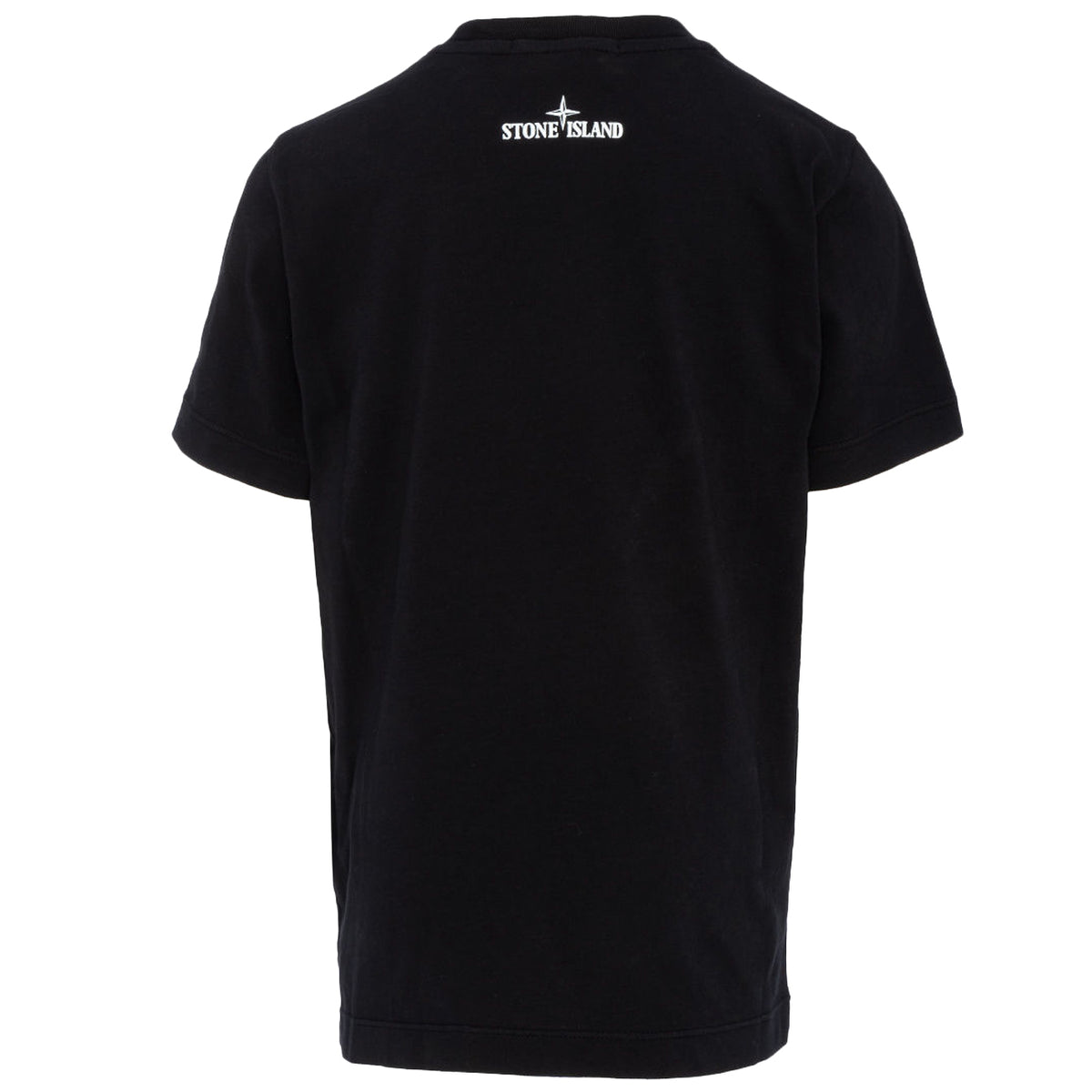 STONE ISLAND T-Shirt Con Scritta In Cotone Kids Nero ST/21056 V0029NERO 