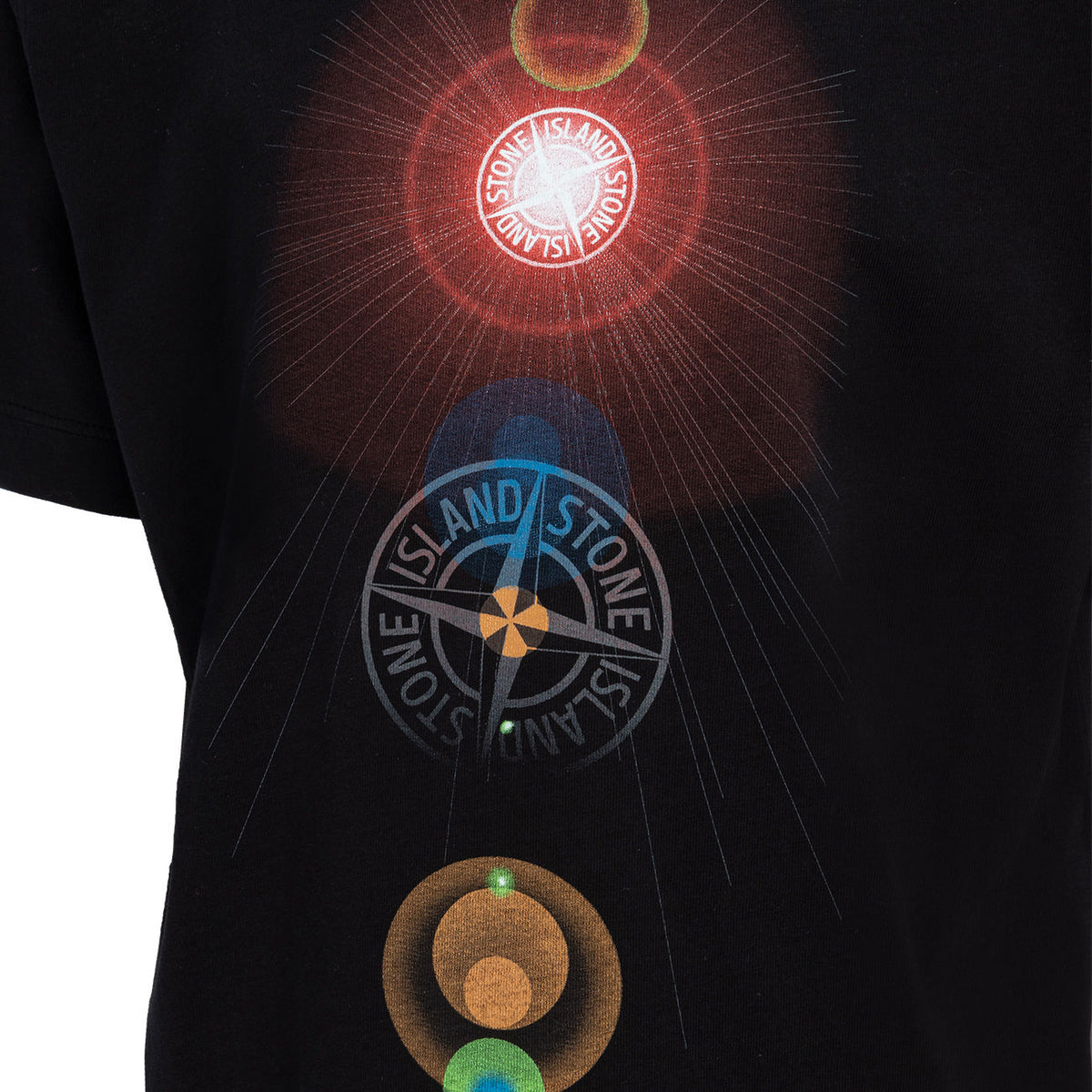 STONE ISLAND T-Shirt Con Scritta In Cotone Kids Nero ST/21056 V0029NERO 