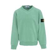 STONE ISLAND Felpa In Cotone Kids Verde ST/61340 V0052VERDE 