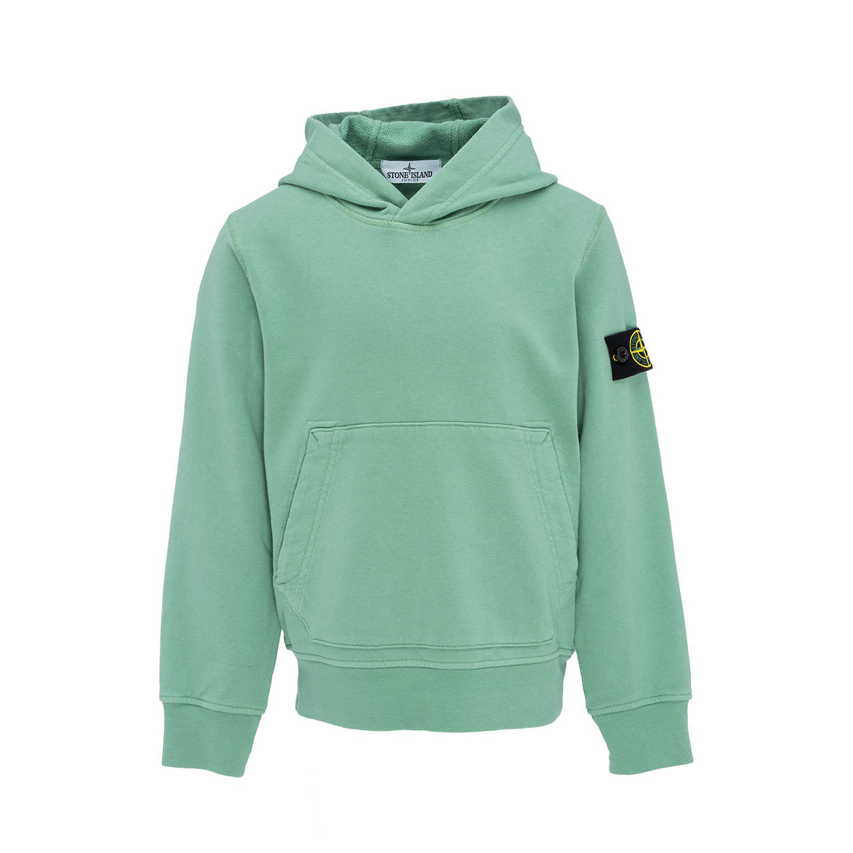 STONE ISLAND Felpa Con Cappuccio E Tasca Marsupio Kids Light Green ST/61640 V0052LIGHTGREEN 