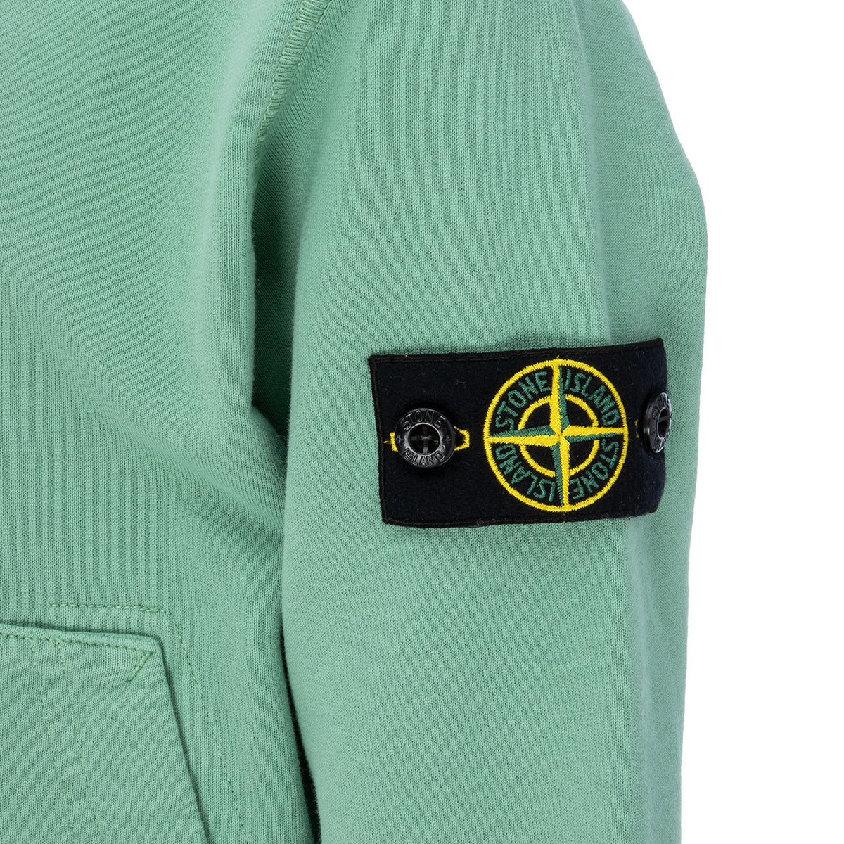STONE ISLAND Felpa Con Cappuccio E Tasca Marsupio Kids Light Green ST/61640 V0052LIGHTGREEN 