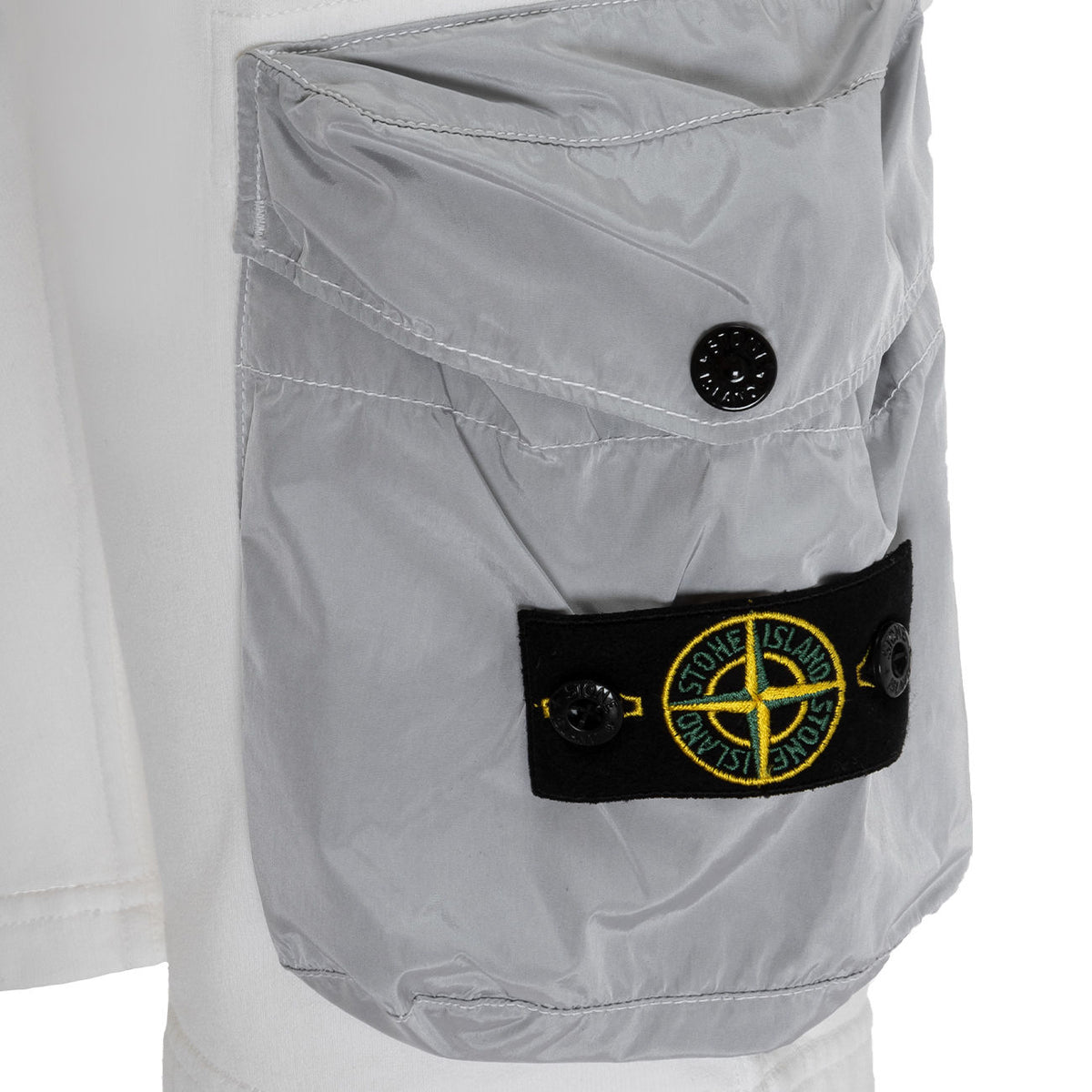 STONE ISLAND Bermuda In Cotone Garzato Kids Bianco ST/62239/ V0001BIANCO 