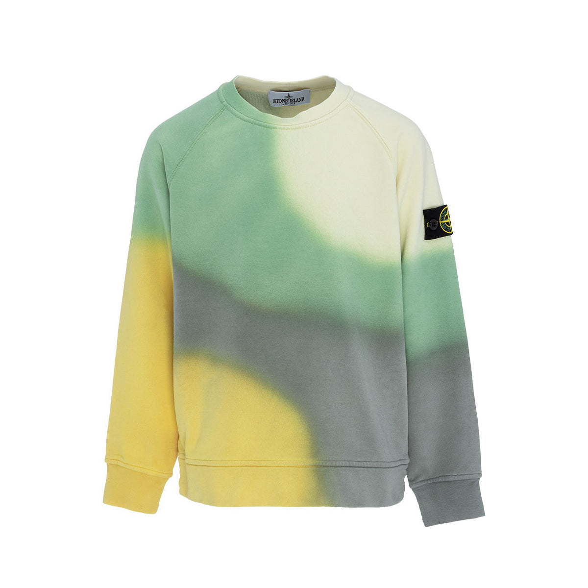 STONE ISLAND FELPA BIMBI GC COT. GARZ. TIE DYE STONE ISLAND ST/62423/ V0030YELLOW 