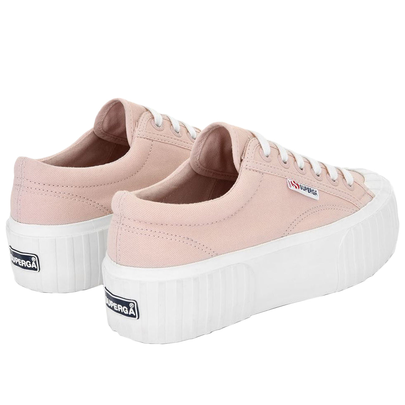 SUPERGA Sneakers 2630 Stripe Donna Alpink Skin White S00GRT0 AHLPINKSKIN.WHITE 