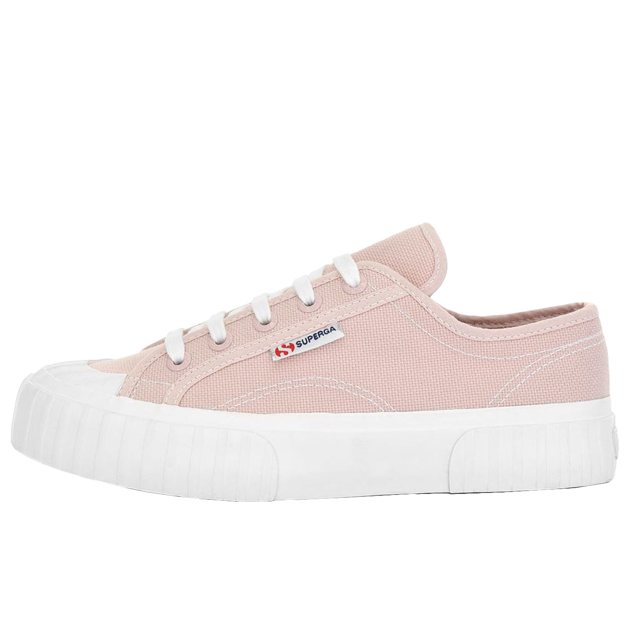 SUPERGA Sneakers 2630 Stripe Donna Alpink Skin White S00GRT0 AHLPINKSKIN.WHITE 
