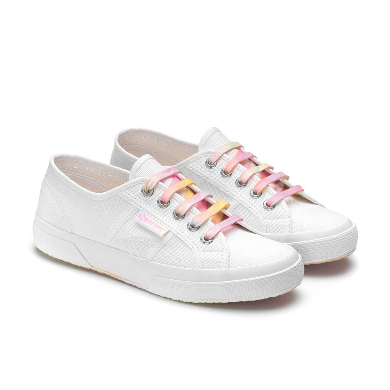 SUPERGA Sneakers 2750 Shaded Lace Donna White Candy Multicolor S5111RW AG7WHITE.CANDYMULTICOLOR 