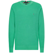 TOMMY HILFIGER Pull Pique Structure Uomo Aloha Green TO/MW0MW22749 L3LALOHAGREEEN 