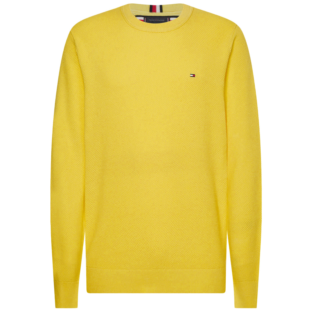 TOMMY HILFIGER Pull Pique Structure Uomo Citrus Yellow TO/MW0MW22749 ZIICITRUSYELLOW 