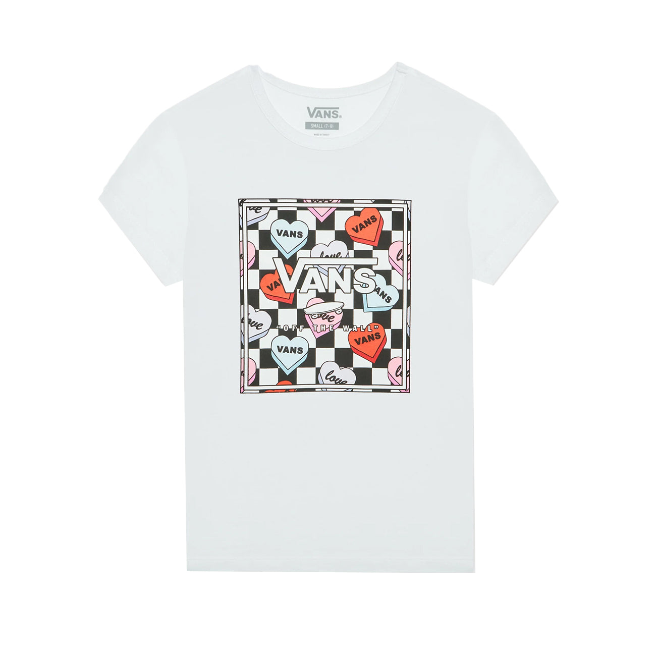 VANS T-Shirt Candy Hearts Bimba White VN0A5LEF WHT1WHITE 