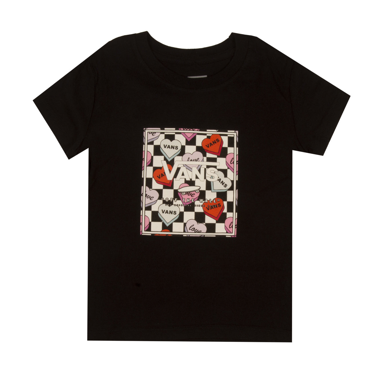 VANS T-Shirt Box Candy Hearts Bambina Nero VN0A7RRC BLK1BLACK 