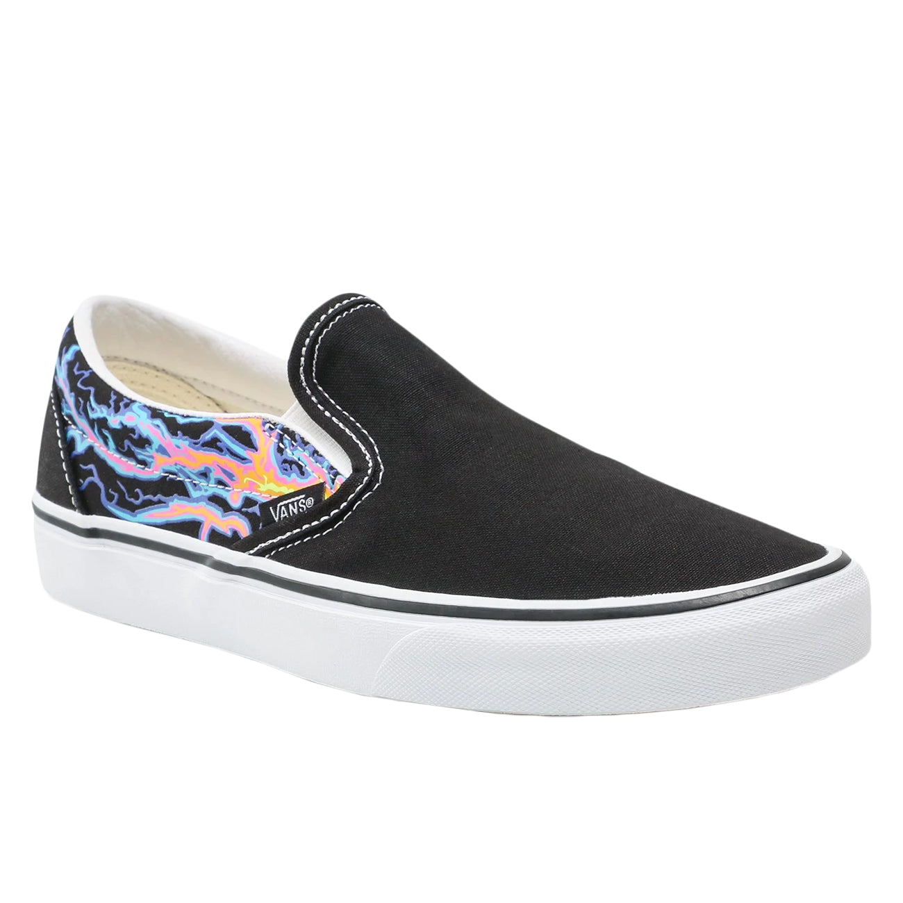 VANS Scarpa Classic Slip-On Electric Flame VN000XG8 B031BLK.TRWHT 