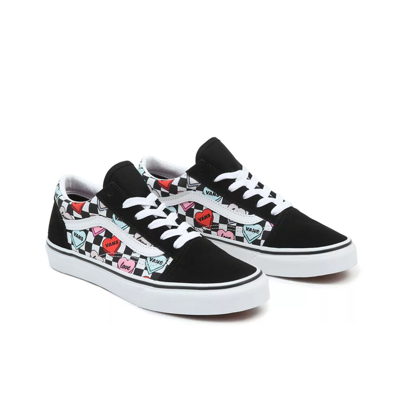 VANS Snekaers Candy Hearts Old Skool Unisex Black True White VN0A5EE6ABY ABYBLACK/TRUE WHITE 